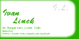 ivan linek business card